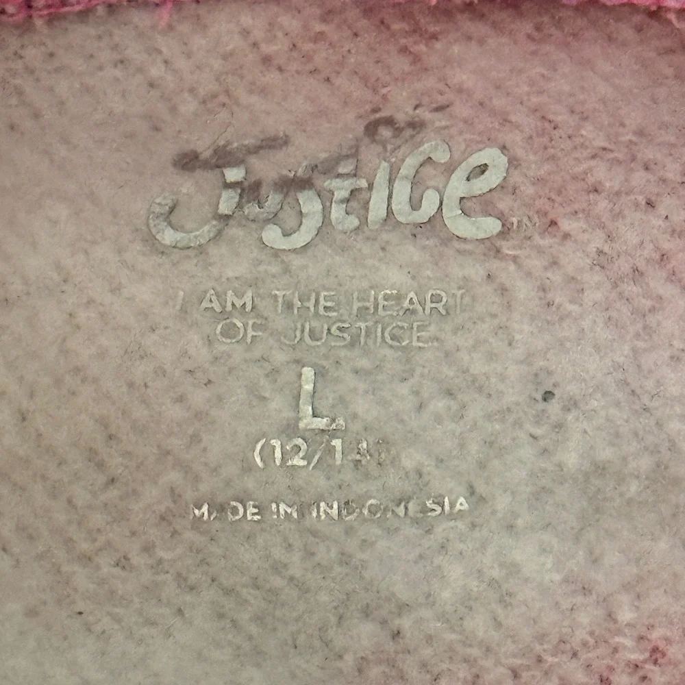 Justice Tie Dye Hoodie Size 12 Girls Pink Purple Live Love Justice‎